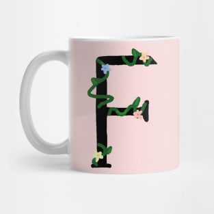 "F" initial Mug